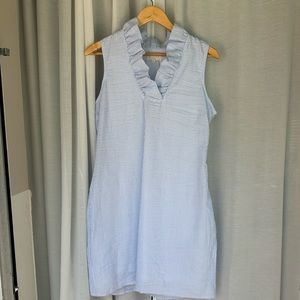 NWT Mud Pie Sailor Seersucker Dress Blue Large